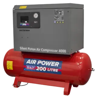 200L Low Noise Belt Drive Air Compressor with Cast Cylinders 3hp [SAC2203BLN]