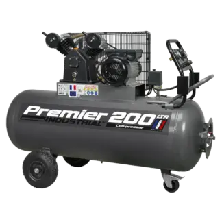 Premier 200L Belt Drive Air Compressor with Front Control Panel 3hp [SAC3203B]