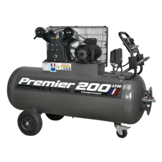 Premier 200L Belt Drive Air Compressor with Front Control Panel [SAC3203B3PH]
