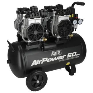 50L Low Noise Oil Free Direct Drive Air Compressor 2 x 2hp [SAC5001S]