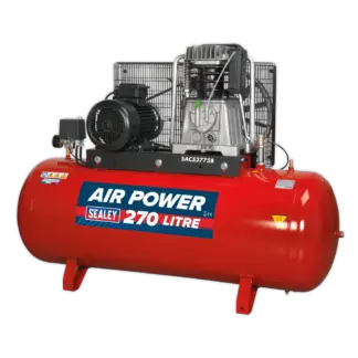 270L Belt Drive Air Compressor with Cast Cylinders 7.5hp 2-Stage [SAC52775B]
