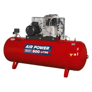 500L Belt Drive Air Compressor with Cast Cylinders 7.5hp 2-Stage [SAC55075B]