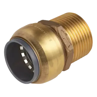SharkBite® Brass Straight Adaptor 15mm x 1/2"BSPT [SBA15BSA]
