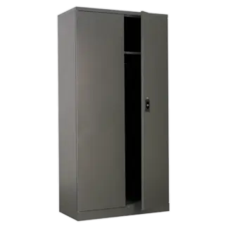 Floor Cabinet 2 Door 4 Shelf & Hanging Rail [SC02]