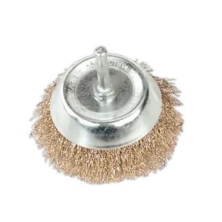 75mm Crimped Wire Cup Brush with 6mm Shaft [SCB75]