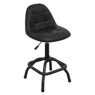 Premier Industrial Pneumatic Workshop Stool with Adjustable Height Swivel Seat & Back Rest [SCR01B]