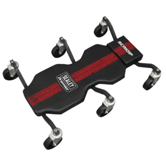 Steel Creeper with 6 Rough Ground 5" Wheels & Headrest [SCR101P]