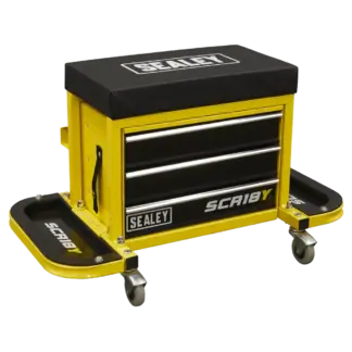 Mechanic's Utility Seat & Toolbox - Yellow [SCR18Y]