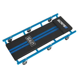 American-Style Deluxe Creeper 36" with Steel Frame & 6 Wheels - Blue [SCR75B]