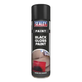 Gloss Paint 500ml, Black - Pack of 6 [SCS025]