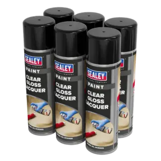 Gloss Lacquer 500ml, Clear - Pack of 6 [SCS065]