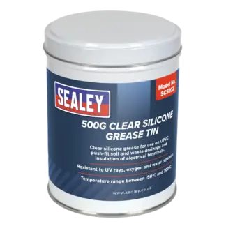 Clear Silicone Grease Tin 500g [SCS102]