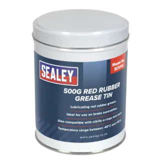 Red Rubber Grease Tin 500g [SCS110]