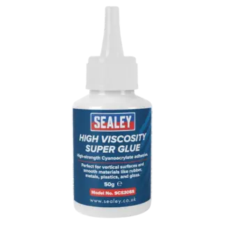 High Viscosity Super Glue - Cyanoacrylate Adhesive, Fast-Bonding Formula 50g - Clear [SCS305S]