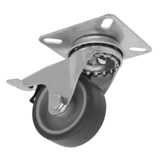 50mm Castor Wheel with Swivel Plate & Total Lock [SCW250SPLEM]