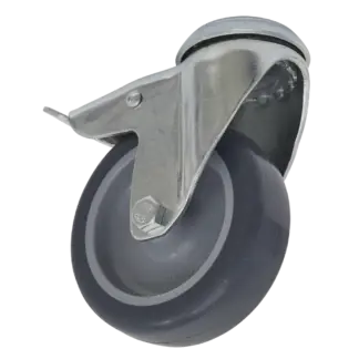 75mm Castor Wheel with Swivel Bolt Hole & Total Lock [SCW275SBL]