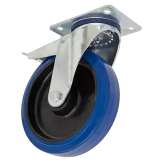 100mm Castor Wheel with Swivel Plate & Total Lock [SCW3100SPLEM]