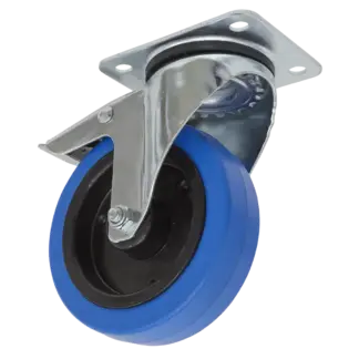 125mm Castor Wheel with Swivel Plate & Total Lock [SCW3125SPL]