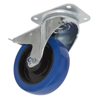 160mm Castor Wheel with Swivel Plate & Total Lock [SCW3160SPL]