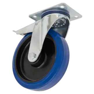 200mm Castor Wheel with Swivel Plate & Total Lock [SCW3200SPLEM]