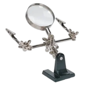Mini Robot Soldering Stand with Magnifier [SD150]