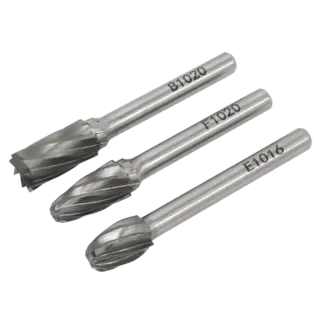 Tungsten Carbide Rotary Burr Set 3pc - Ripper/Coarse [SDBCK3]