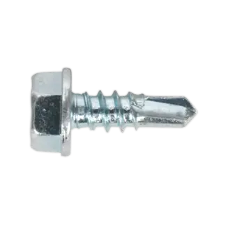 Zinc Plated Self-Drilling Hex Head Screw 4.2 x 13mm - Pack of 100 [SDHX4213]