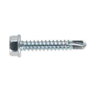 Zinc Plated Self-Drilling Hex Head Screw 4.2 x 25mm - Pack of 100 [SDHX4225]