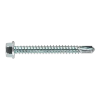Zinc Plated Self-Drilling Hex Head Screw 5.5 x 50mm - Pack of 100 [SDHX5550]