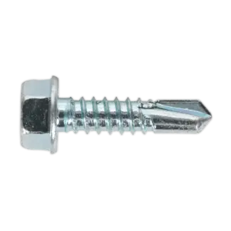 Zinc Plated Self-Drilling Hex Head Screw 6.3 x 25mm - Pack of 100 [SDHX6325]