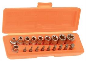 Franklin 18 pce Star Bit & Socket Set 3/8" dr