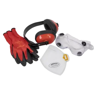 Worksafe® Flexi Grip Gloves, FFP2 Mask, Goggles & Ear Defenders [SEP4]