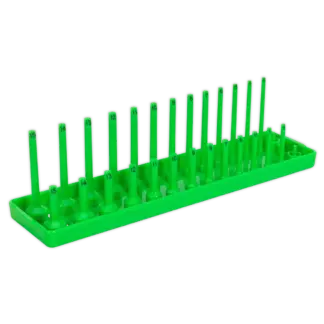 Premier Socket Holder 1/4"Sq Drive 4-15mm - Hi-Vis Green [SH1414HV]