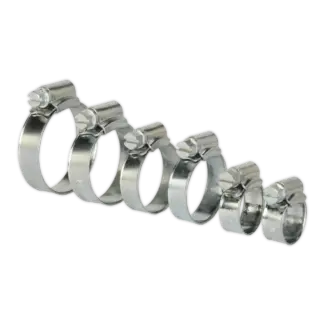 Zinc Plated Hose Clip Assortment 8-29mm 30pc [SHCS1]