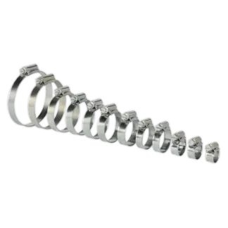 Zinc Plated Hose Clip Assortment 8-57mm 85pc [SHCS3]