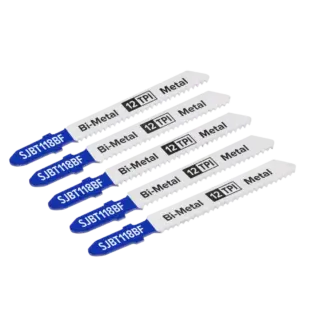 Jigsaw Blade for Metal 75mm 12tpi - Pack of 5 [SJBT118BF]