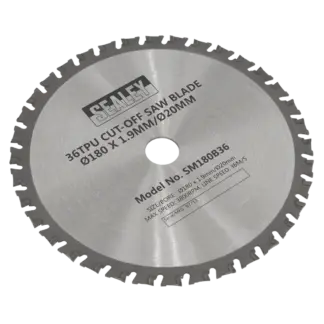 Cut-Off Saw Blade 180 x 1.9mm/20mm 36tpu [SM180B36]