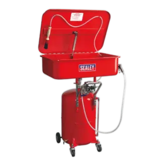 Air Operated Mobile Parts Washer 50L with 65L Reservoir [SM224]