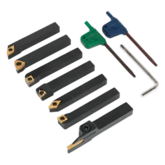 Indexable Lathe Turning Tool Set 8mm 7pc [SM3025CS5]