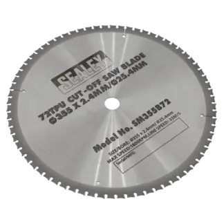 72tpu Cut-Off Saw Blade Ø355 x 2.4mm/Ø25.4mm [SM355B72]