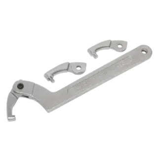 Adjustable C-Spanner Hook & Pin Wrench Set 51-121mm 4pc [SMC2L]