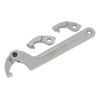 Adjustable C-Spanner Hook & Pin Wrench Set 32-76mm 4pc [SMC2M]