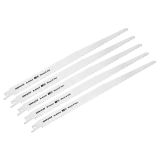 Reciprocating Saw Blade for Wood & Nails 300mm 6tpi - Pack of 5 [SRBR1211DF]