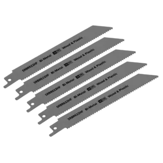 Reciprocating Saw Blade for Wood & Plastics 150mm 10tpi - Pack of 5 [SRBR622HF]