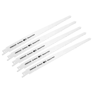Reciprocating Saw Blade for Wood & Nails 230mm 6tpi - Pack of 5 [SRBR922DF]