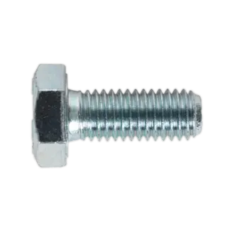 8.8 Zinc Plated HT Setscrew M10 x 25mm, DIN 933 - Pack of 25 [SS1025]