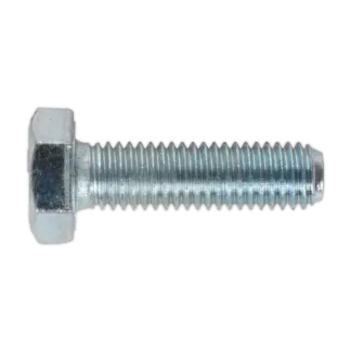 8.8 Zinc Plated HT Setscrew M10 x 35mm, DIN 933 - Pack of 25 [SS1035]