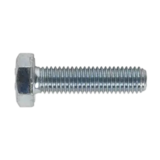 8.8 Zinc Plated HT Setscrew M10 x 40mm, DIN 933 - Pack of 25 [SS1040]