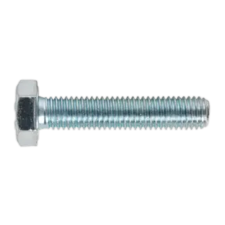 8.8 Zinc Plated HT Setscrew M10 x 50mm, DIN 933 - Pack of 25 [SS1050]