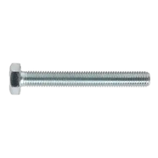 8.8 Zinc Plated HT Setscrew M10 x 80mm, DIN 933 - Pack of 25 [SS1080]